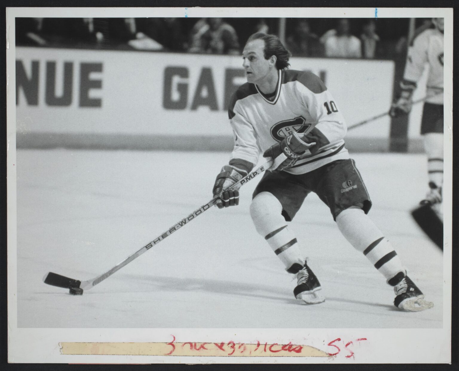 Guy Lafleur en pleine action, le 15 mars 1984.