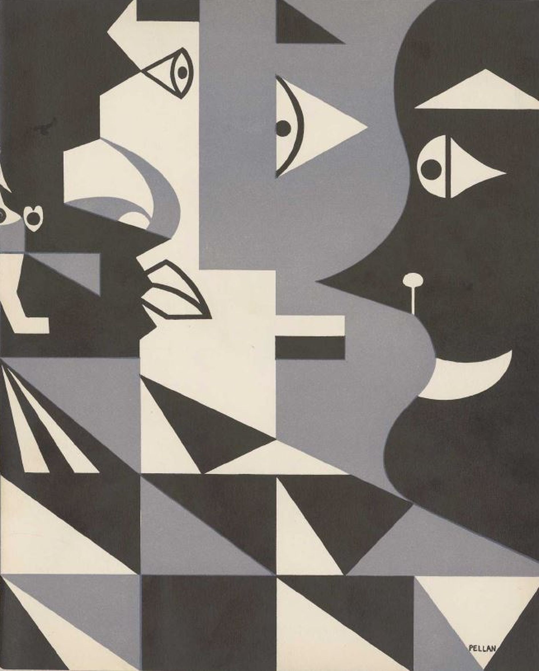 Couverture d'un programme de théâtre créée par Alfred Pellan en 1946.