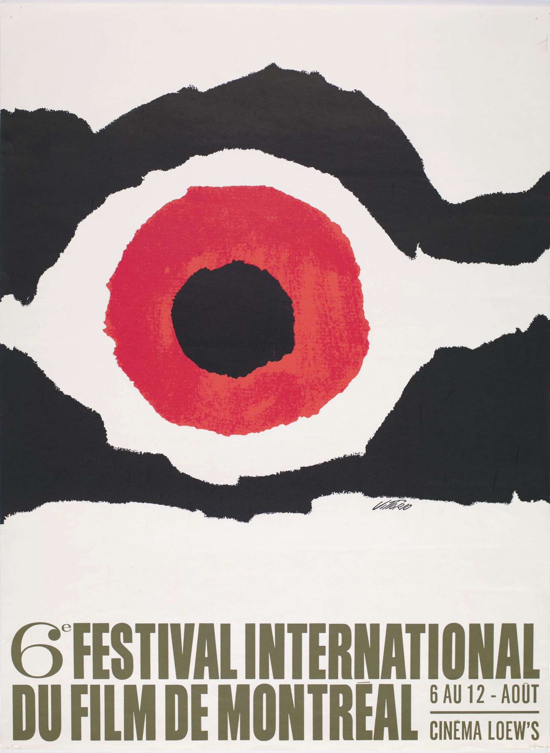 Affiche créée par Vittorio pour le 6e Festival international du film de Montréal en 1965