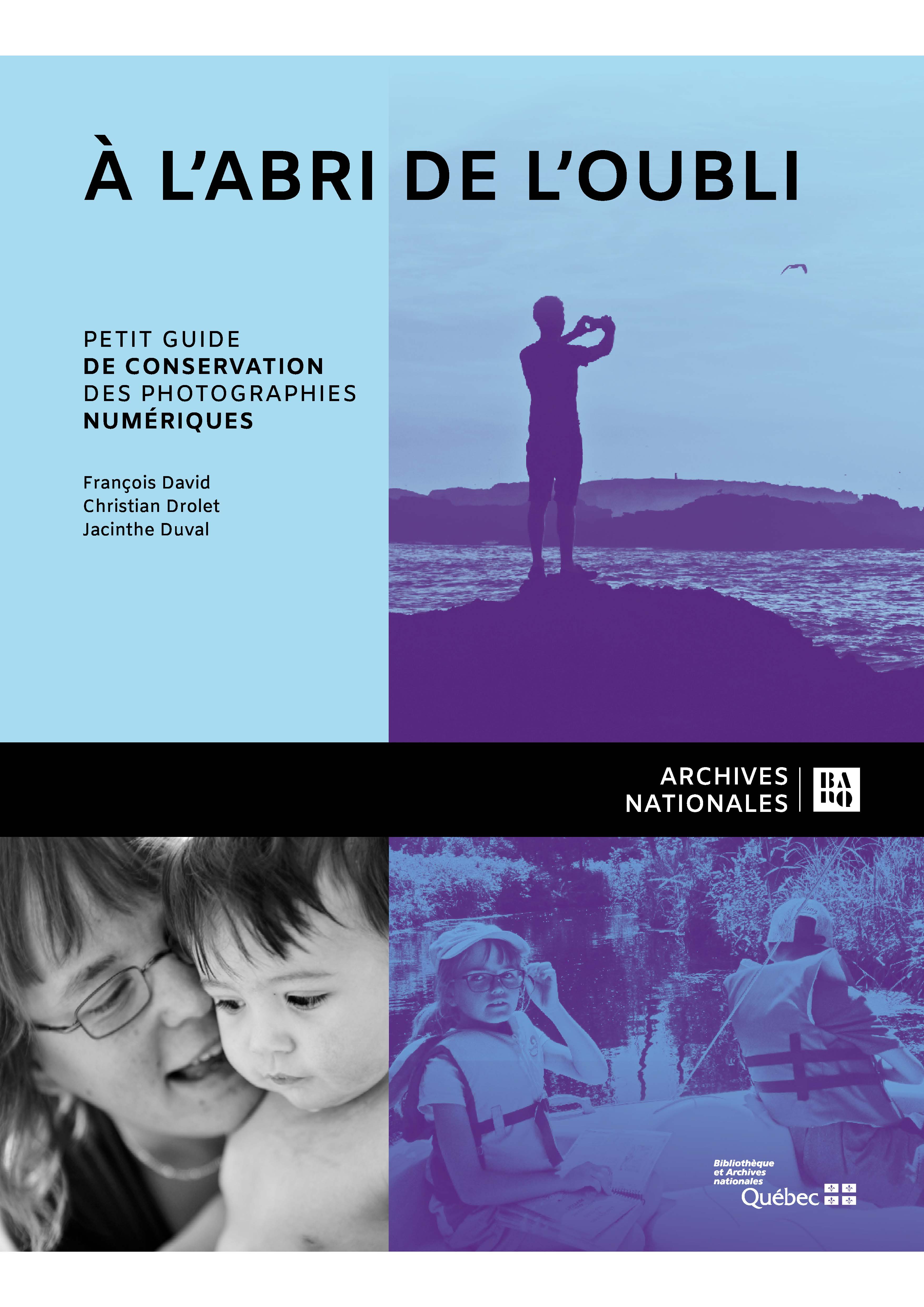 Un homme photographiant un paysage, une mère et son enfant, enfants dans un canot