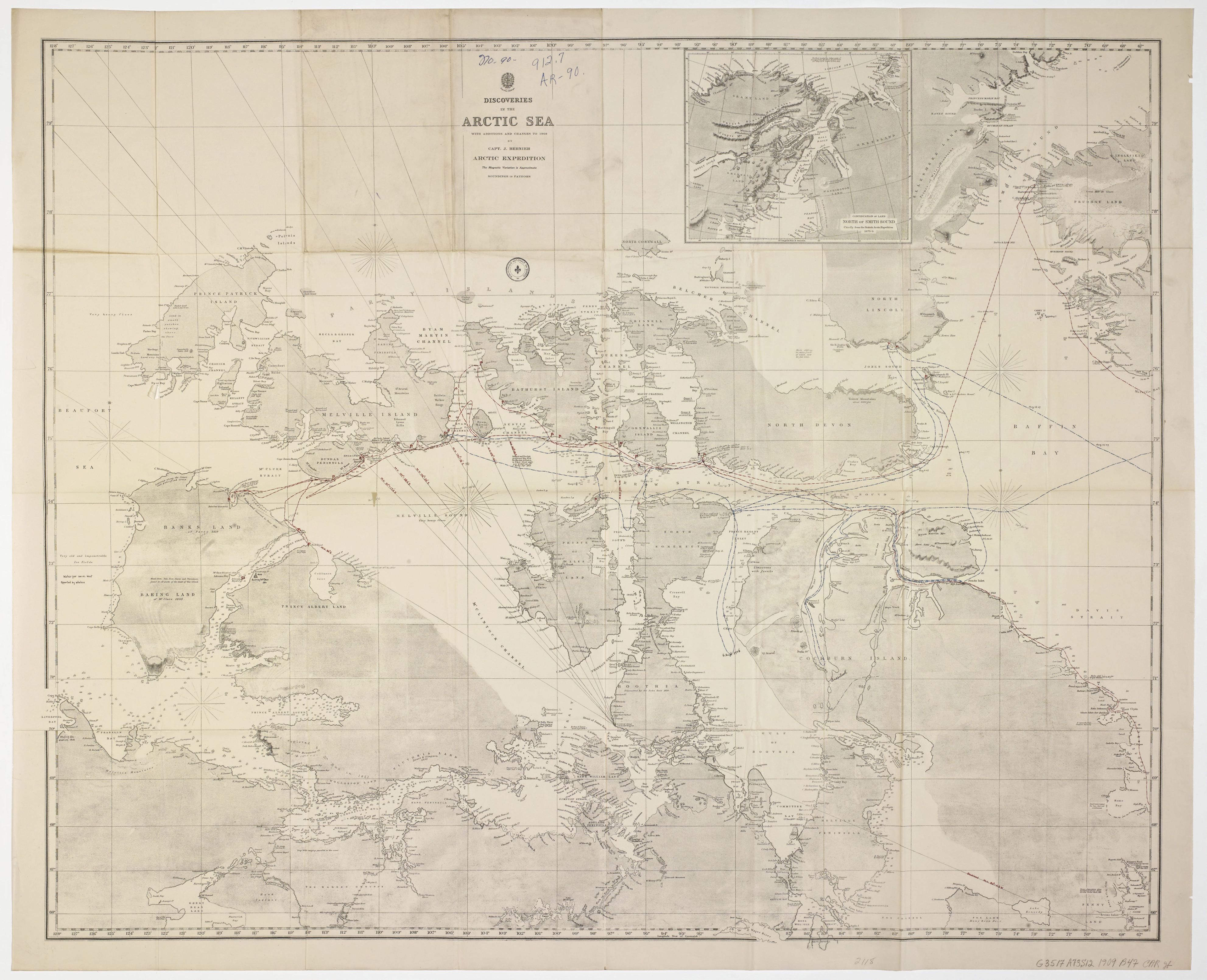 Carte de Joseph-Elzéar Bernier