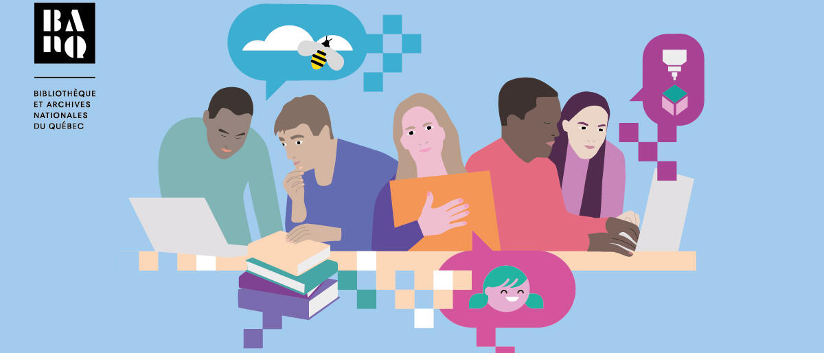 Personnages au travail en commum