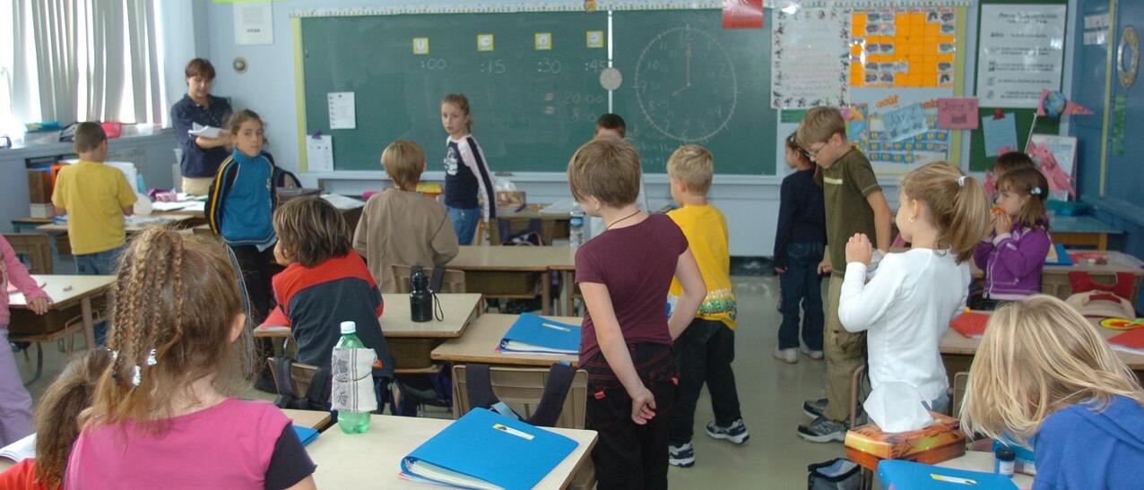 enfants dans une classe