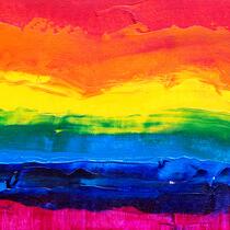 Arc-en-ciel en peinture